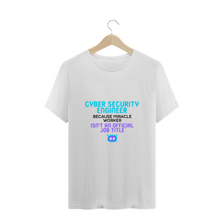 Camiseta Plus Size Official job Cyber Security