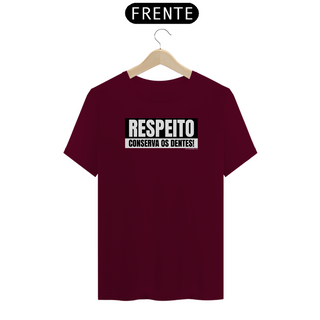 Nome do produtoCamisa Respeito conserva os dentes