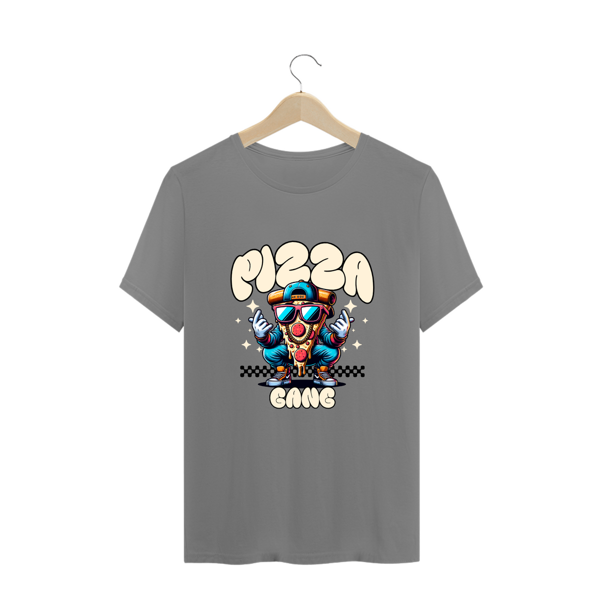 Nome do produto: Camiseta Pizza Gang Plus Size