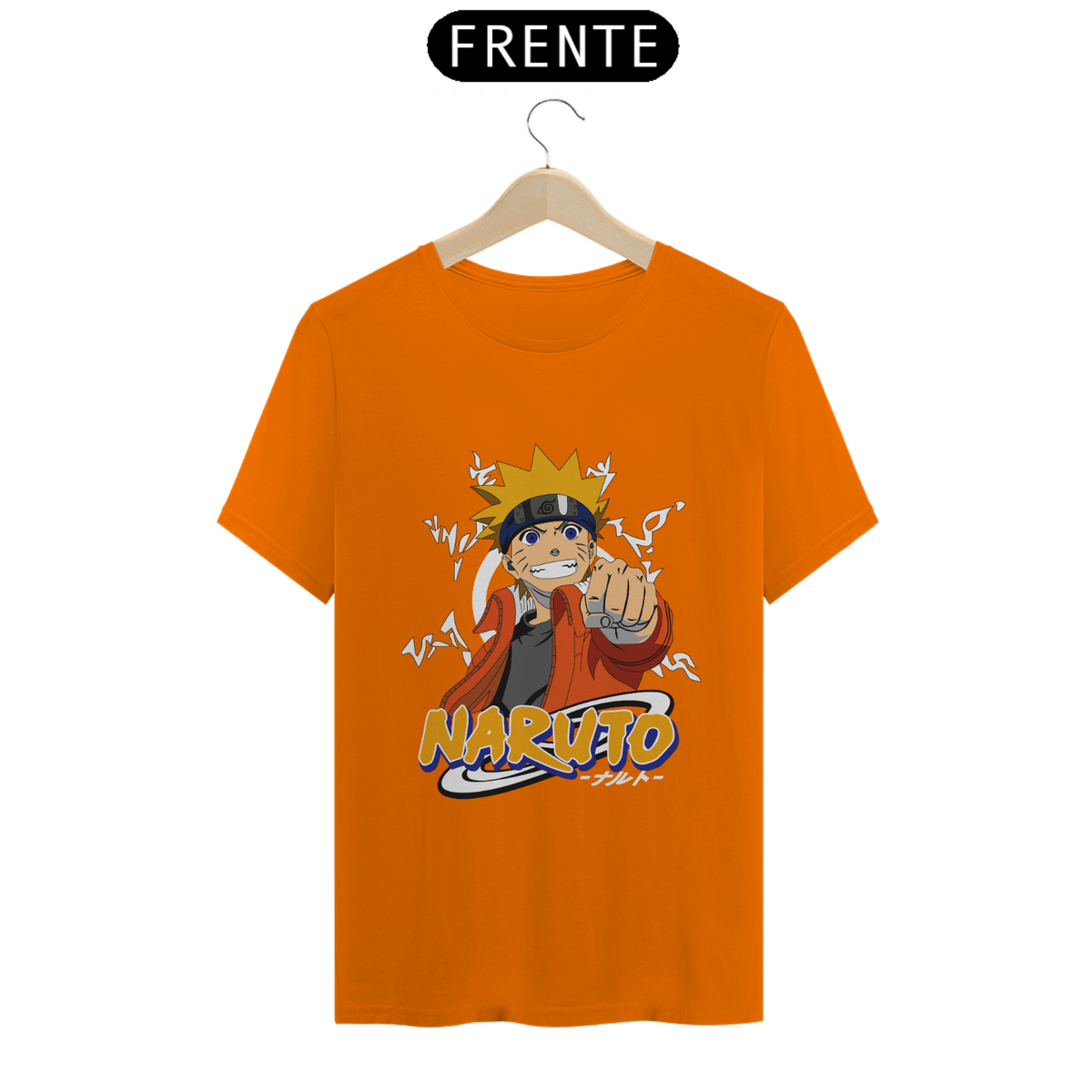 Nome do produto: Camiseta Naruto: Vista-se com o Poder do Ninja Determinado