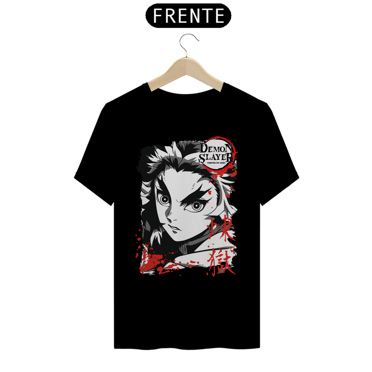 Nome do produto: Camiseta Demon Slayer - Kyojuro Rengoku, O Pilar das Chamas