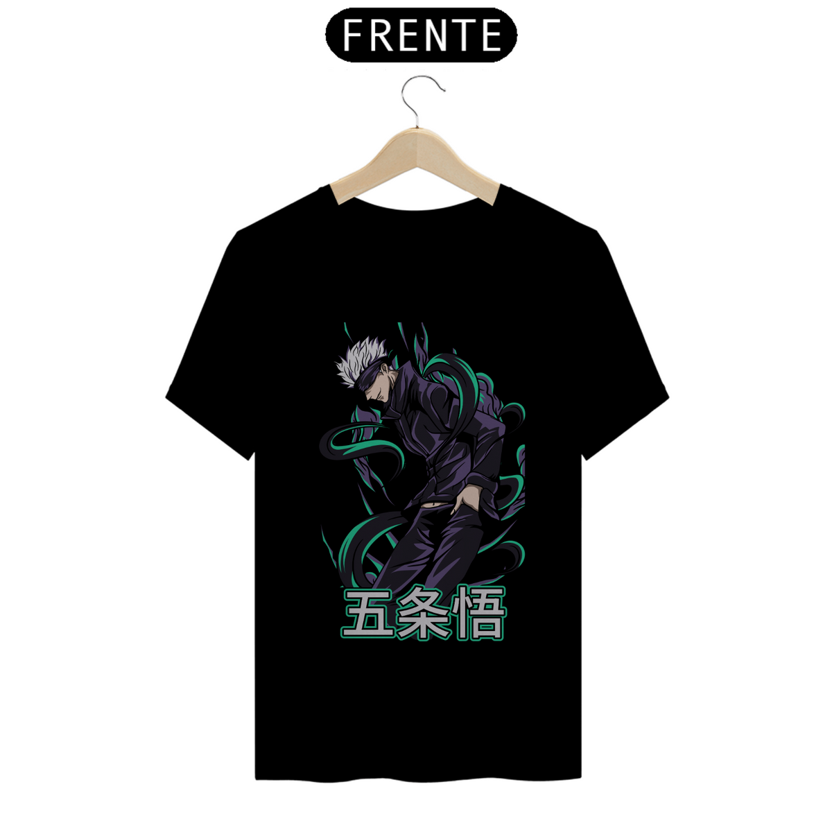 Nome do produto: Camiseta Jujutsu Kaisen - Satoru Gojo: Vista-se com a Força do Feiticeiro Supremo