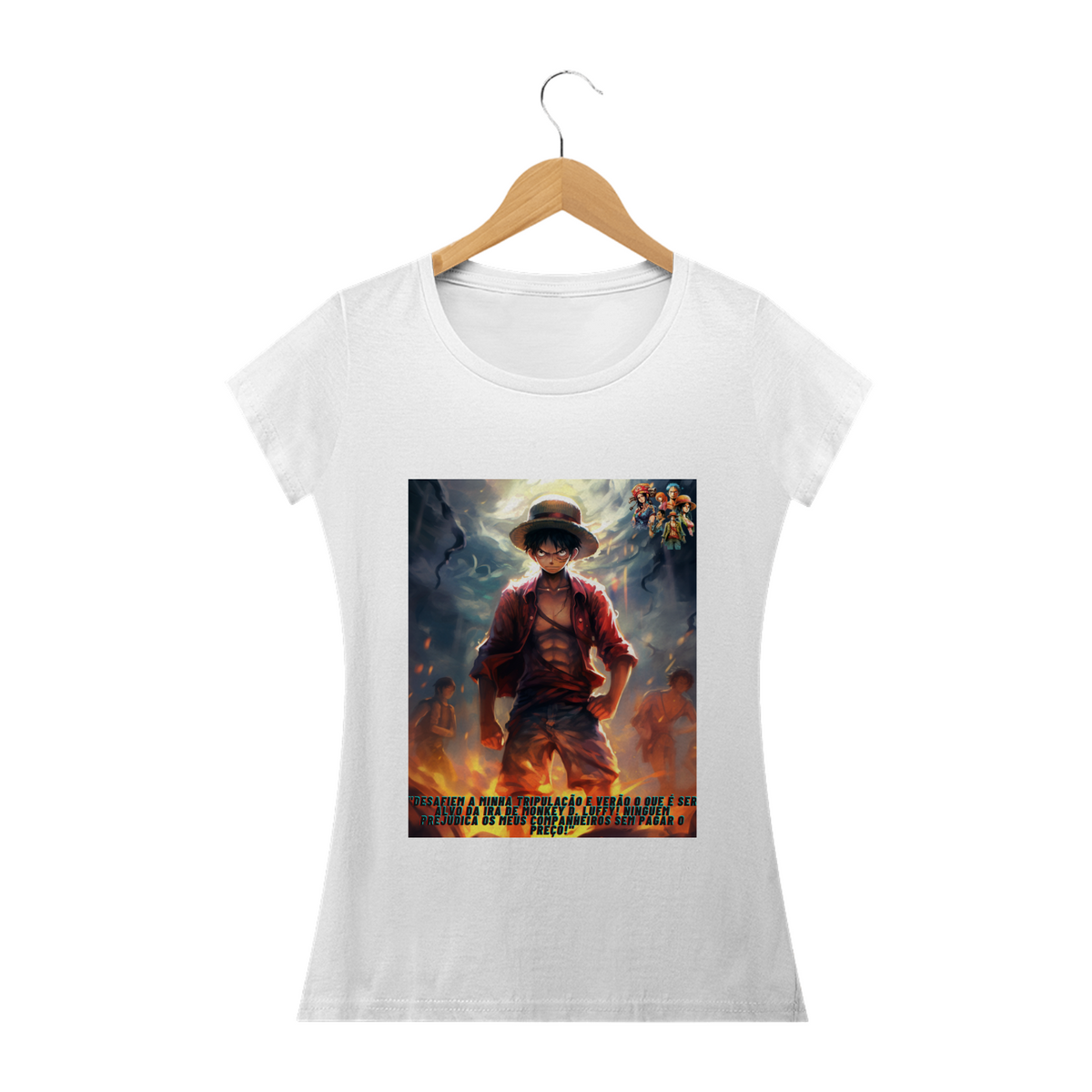 Nome do produtoCamiseta Fem. Mondey D. Luffy Irritado 