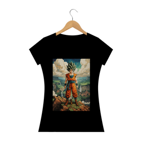 Camiseta Feminina Goku 