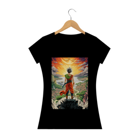 Camiseta Feminina do Gohan