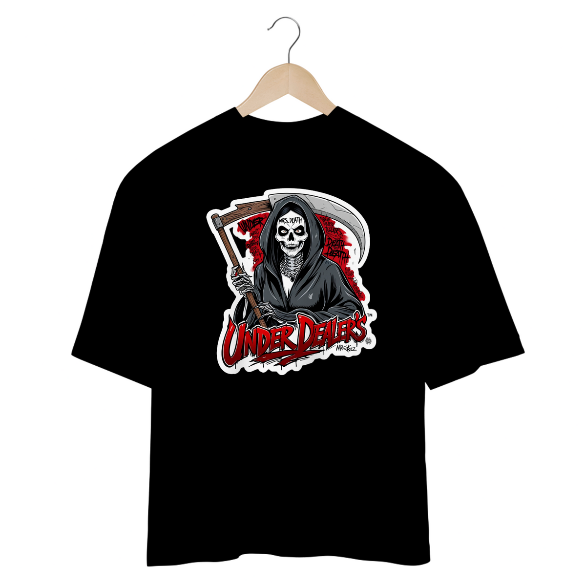 Nome do produto: T-Shirt Over - Mrs. Death