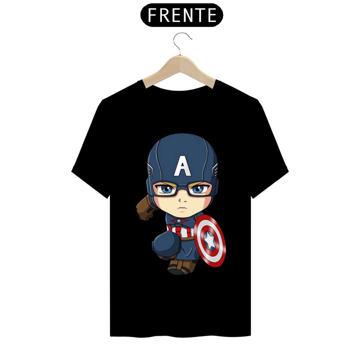 Nome do produtoT-Shirt Mini Capitão América