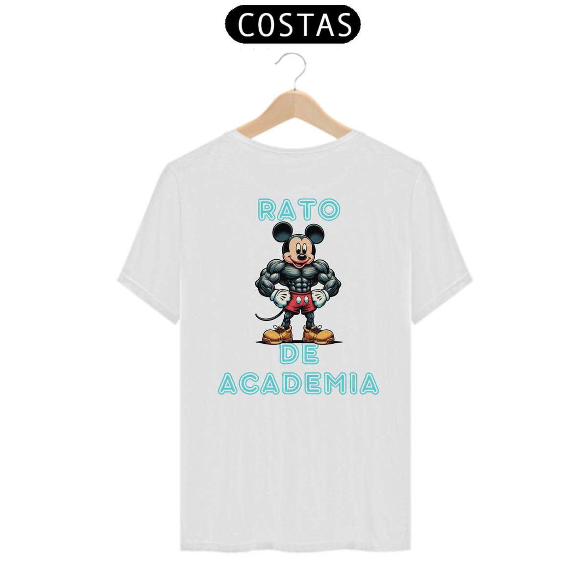 Nome do produto: Camiseta Rato de academia CLASSIC
