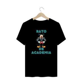 Camiseta Rato de Academia ESTAMPA FRENTE PLUS SIZE