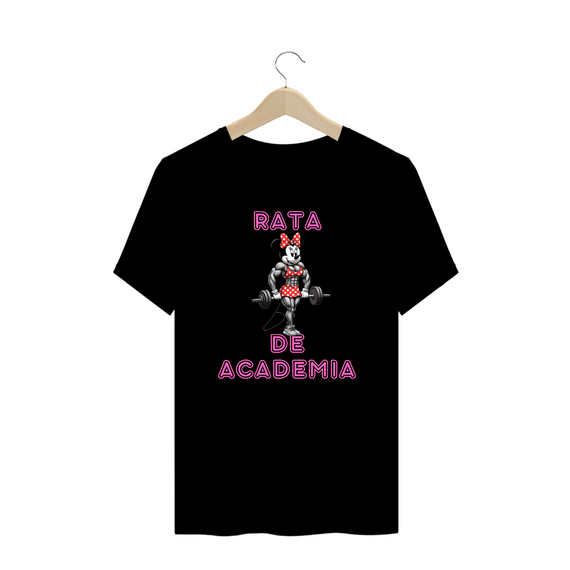 Camiseta Rata de Academia ESTAMPA FRENTE PLUS SIZE
