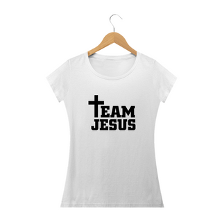 Nome do produtoT-Shirt Baby Long Classic Feminina - TEAM JESUS 