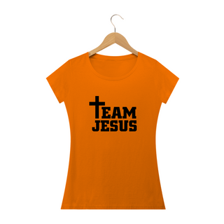 Nome do produtoT-Shirt Baby Long Classic Feminina - TEAM JESUS 