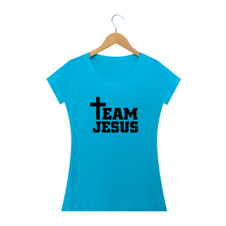 Nome do produtoT-Shirt Baby Long Classic Feminina - TEAM JESUS 