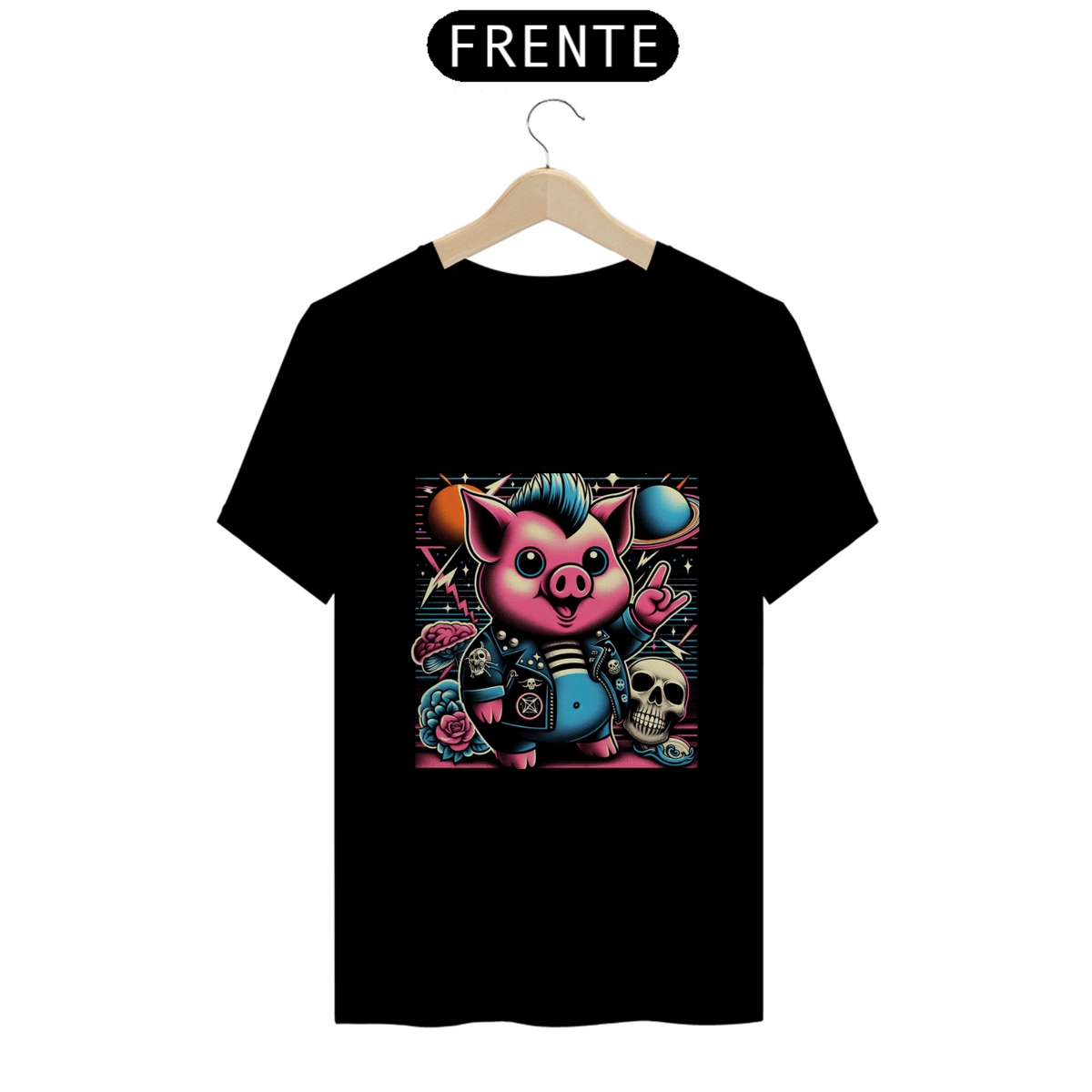 Nome do produto: Camiseta porco fofinho 01