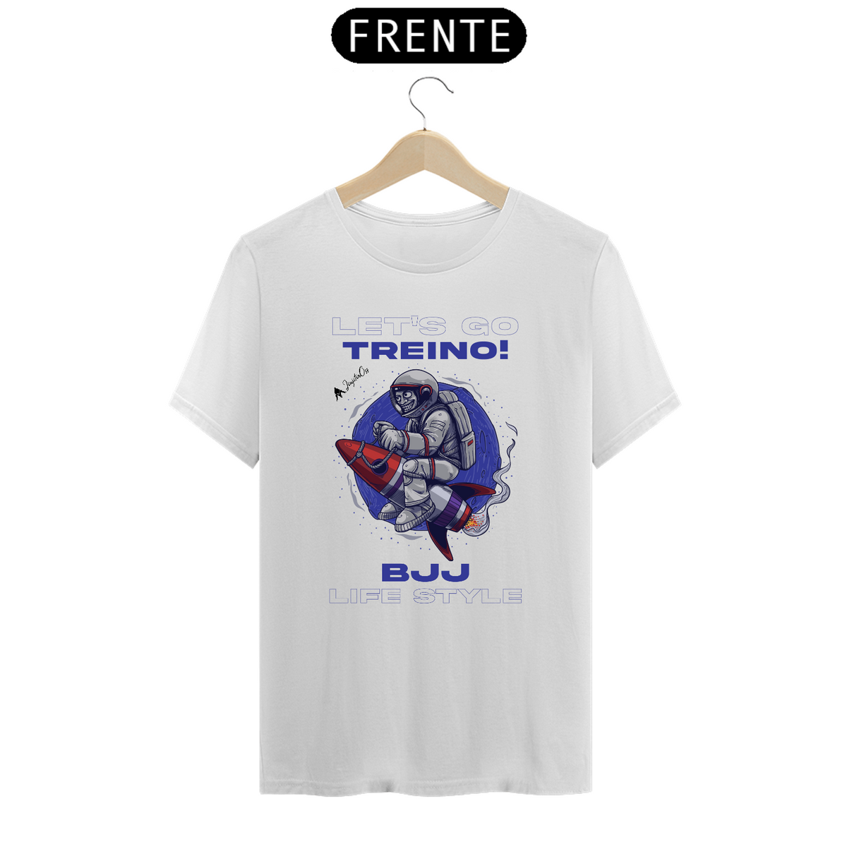 Nome do produto: Camiseta Prime Jiu Jitsu Hoje tem Treino