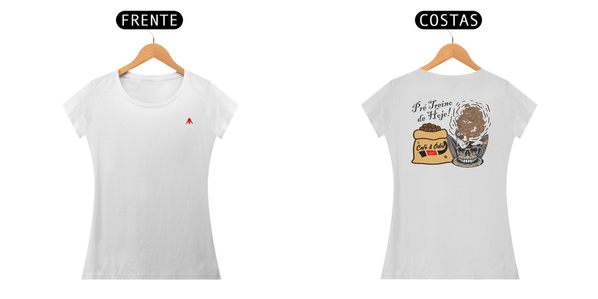 Nome do produto: Camiseta Baby Long Café&Ódio