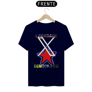 Nome do produtoCamiseta T-Shirt Quality Unissex / Liberdade X Democracia 
