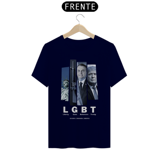 Nome do produtoCamiseta T-Shirt Quality Unissex / LGBT Liberty Guns Bolsonaro Trump