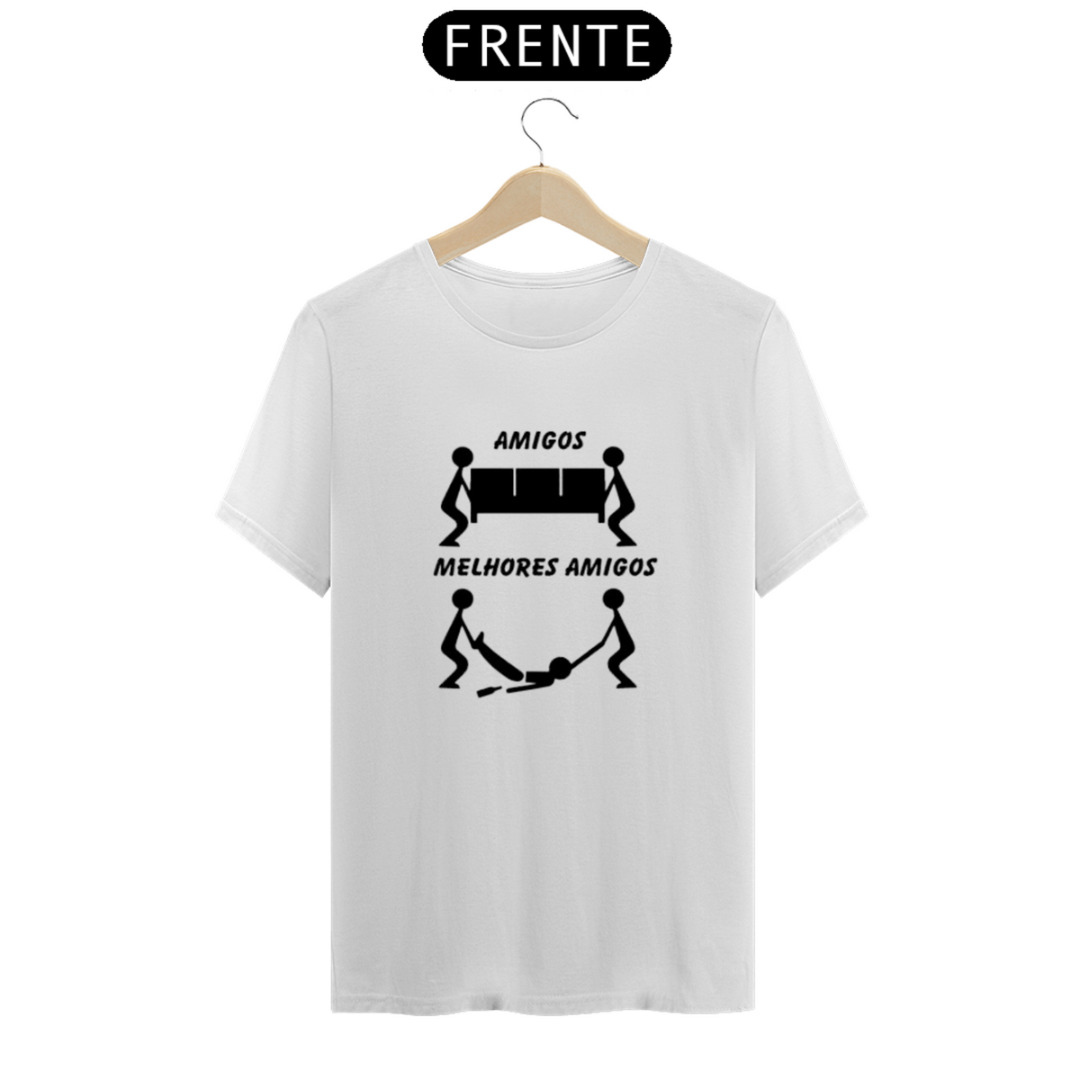 Nome do produto: T-Shirt Classic Unissex / Melhores Amigos