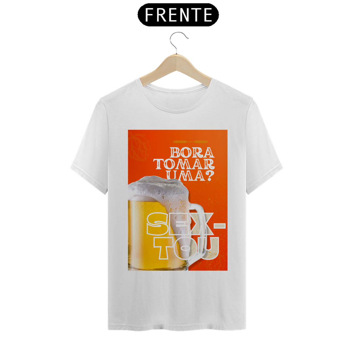 Nome do produto: Camiseta T-Shirt Classic Unissex / Bora Tomar Uma 