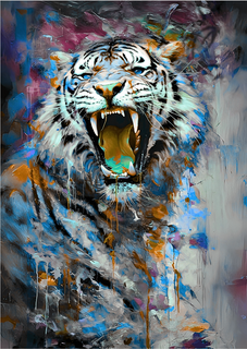 Poster Retrato Tigre Branco