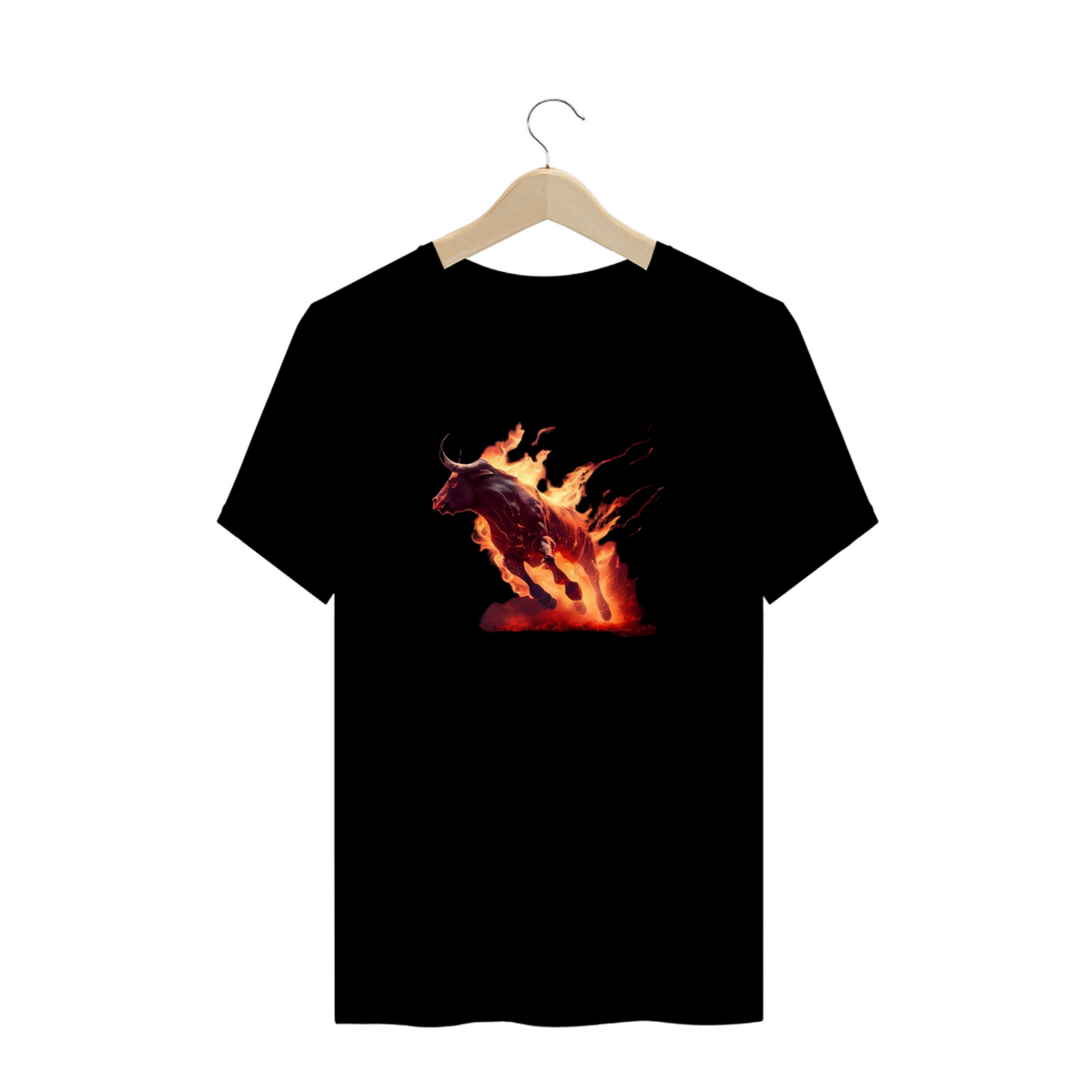 Nome do produto: T-shirt Plus Size / Touro Fire