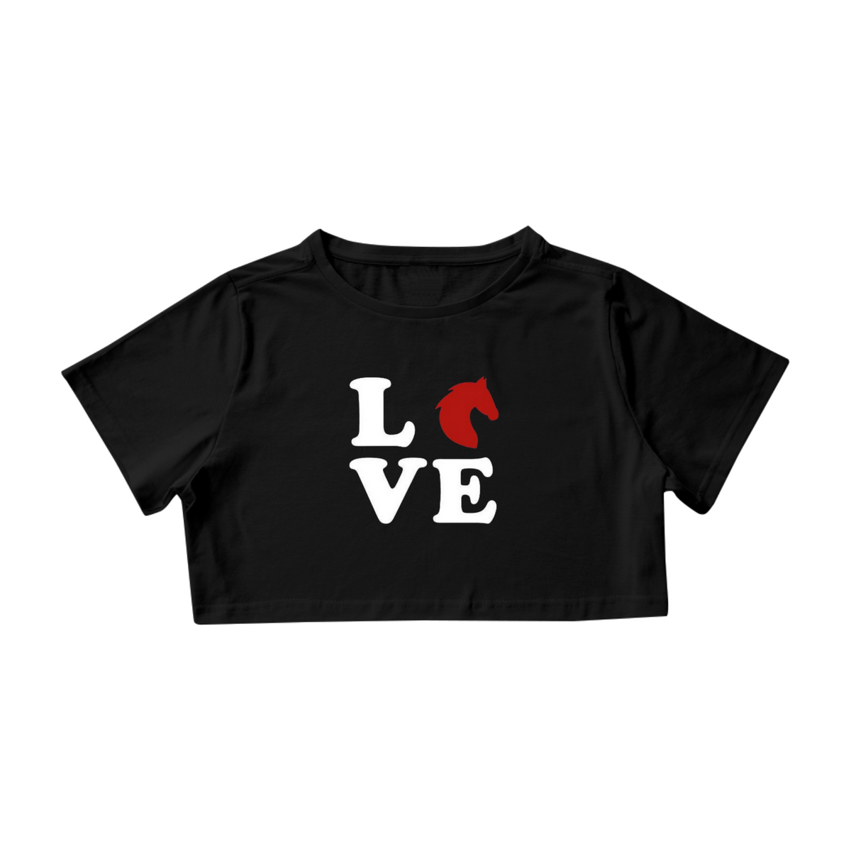 Nome do produto: Camisa Cropped / Love Horse
