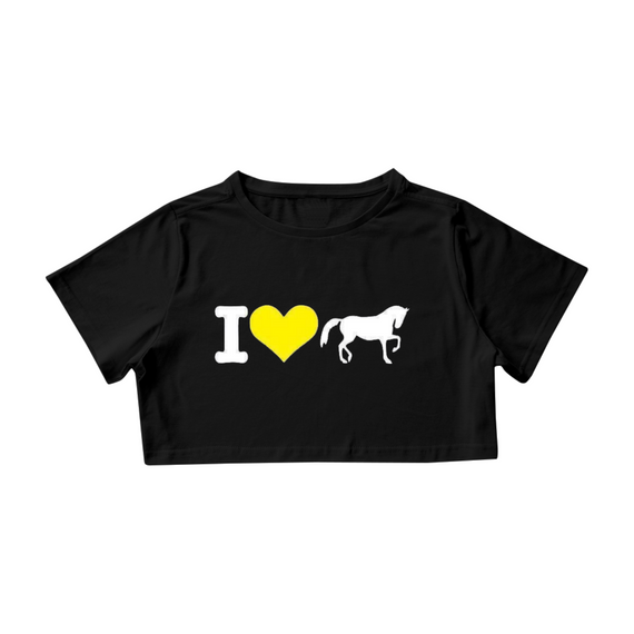 Camisa Cropped / Love Horse