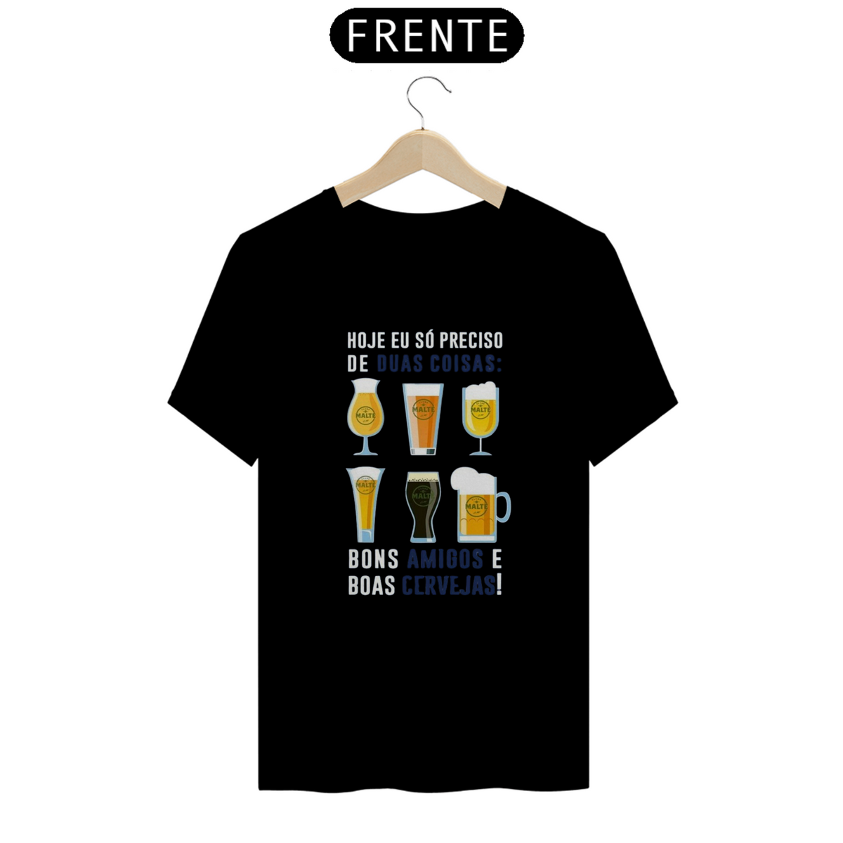 Nome do produto: T-Shirt Classic Unissex / Amigos E Cerveja