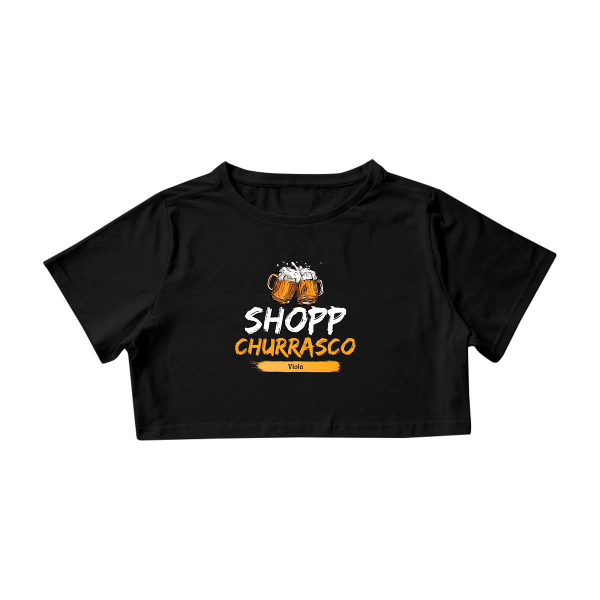 Nome do produto: Camisa Cropped / Shopp Churrasco Viola 