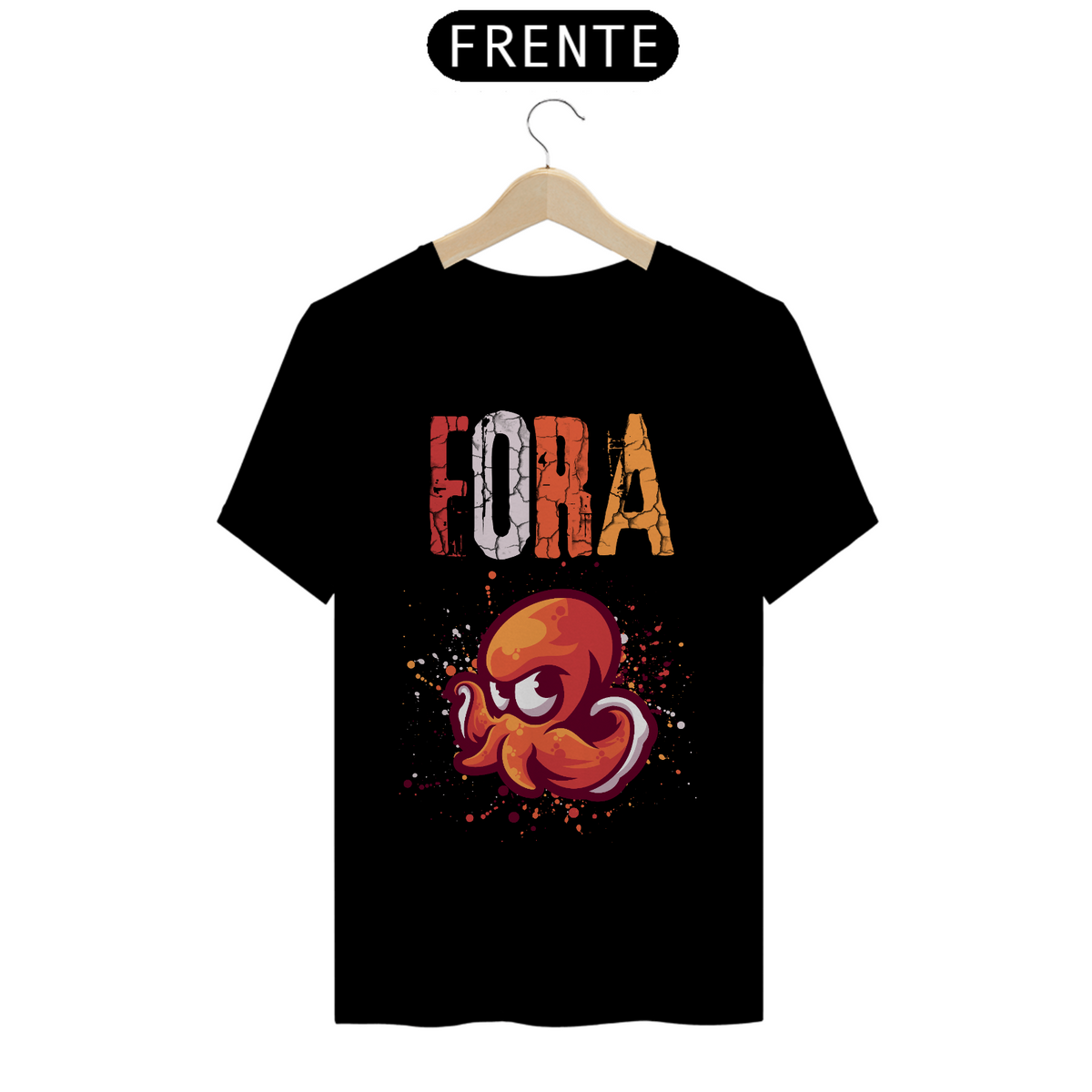 Nome do produto: Camiseta T-Shirt Quality Unissex / Fora Lula Caricatura