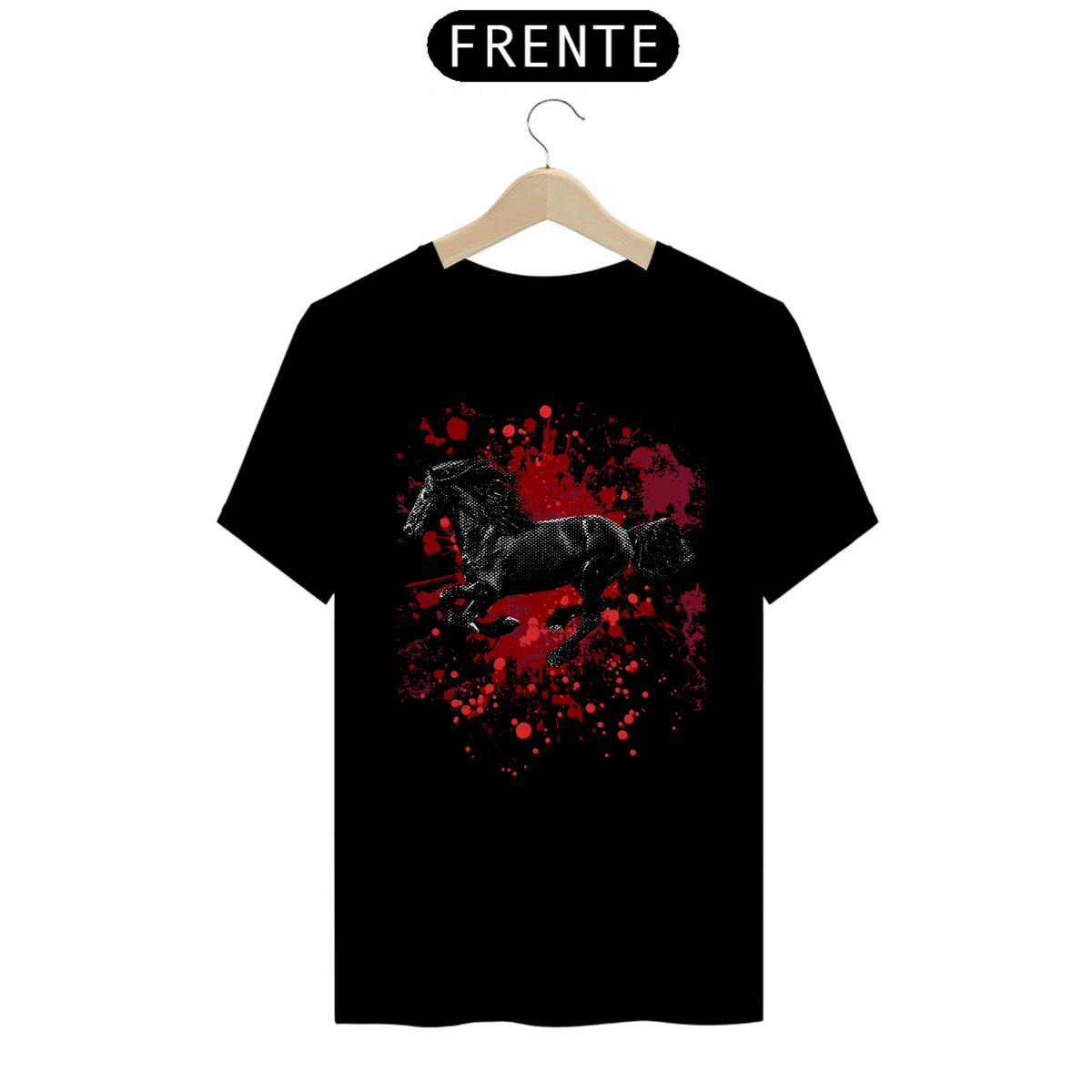 Nome do produto: Camiseta T-Shirt Quality / Cavalo Bravo