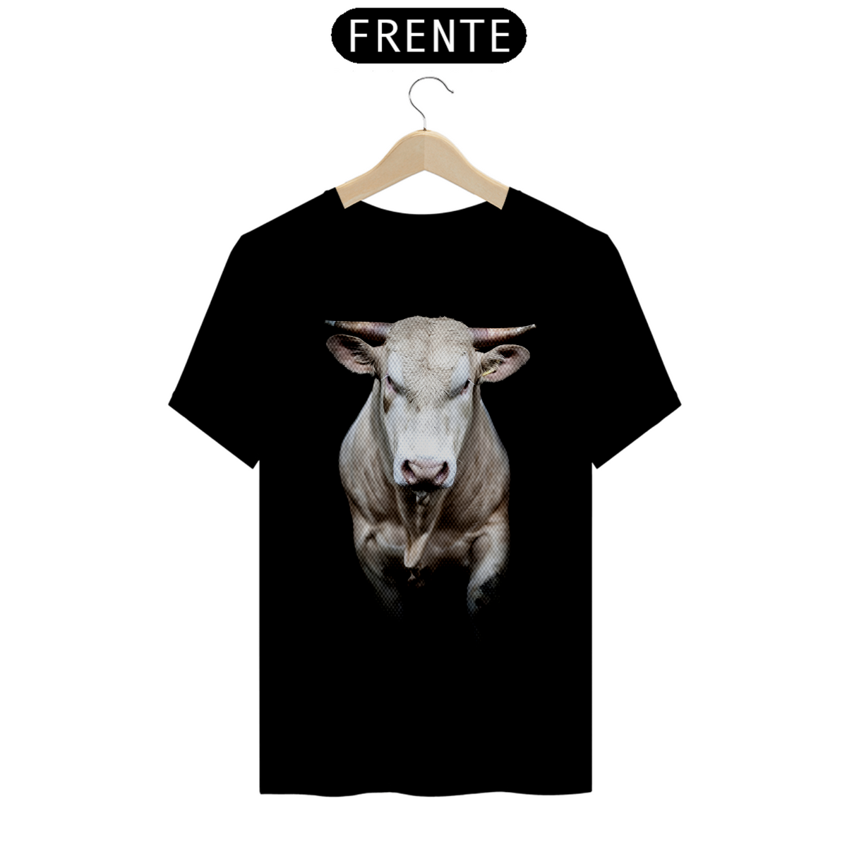 Nome do produto: Camiseta T-Shirt Quality / Touro Branco 