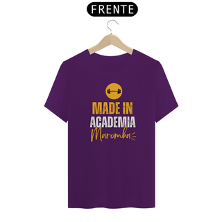 Nome do produtoCamiseta T-Shirt Classic Unissex / Made In Academia Maromba
