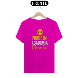 Nome do produtoCamiseta T-Shirt Classic Unissex / Made In Academia Maromba