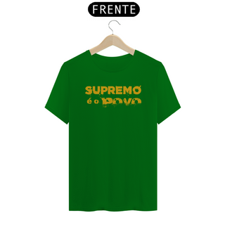 Nome do produtoCamiseta T-Shirt Quality Unissex / Supremo é o Povo 