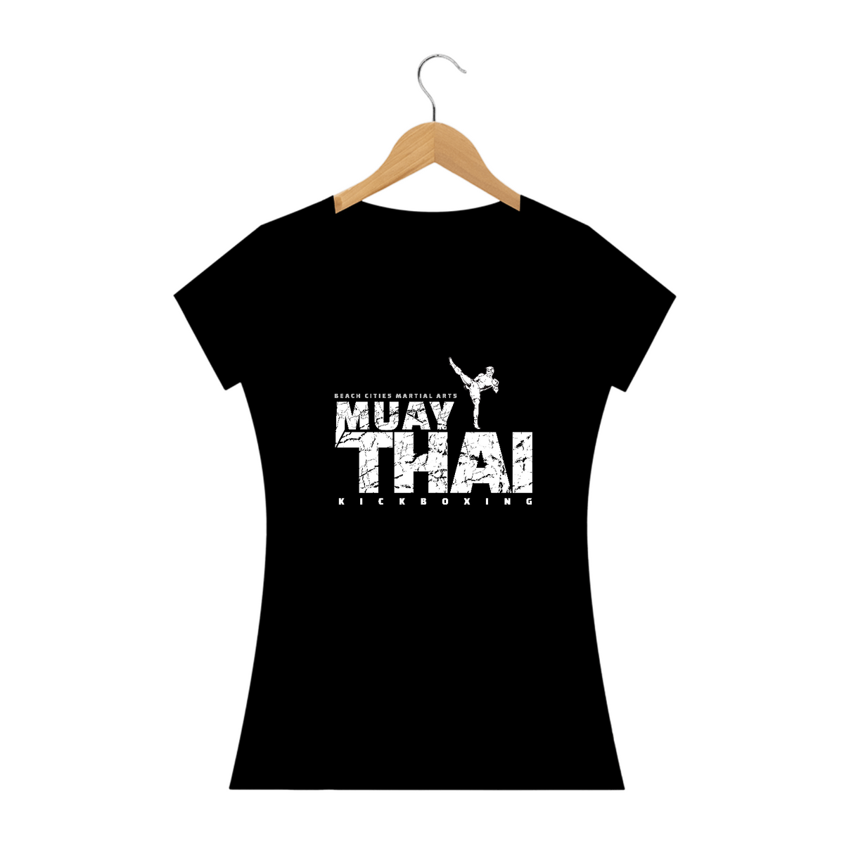 Nome do produto: Guarde o golpe, vista a determinação: Camisetas Feminina Muay Thai para mulheres que lutam com estilo!