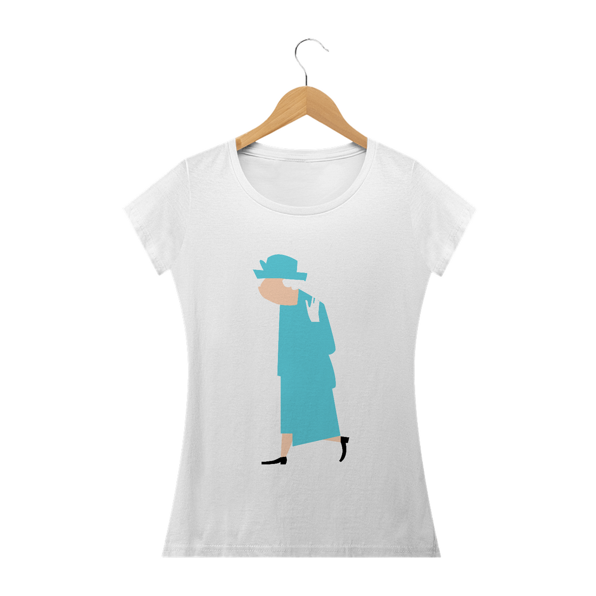 Nome do produto: Camiseta - Rainha Elizabeth - Baby Long