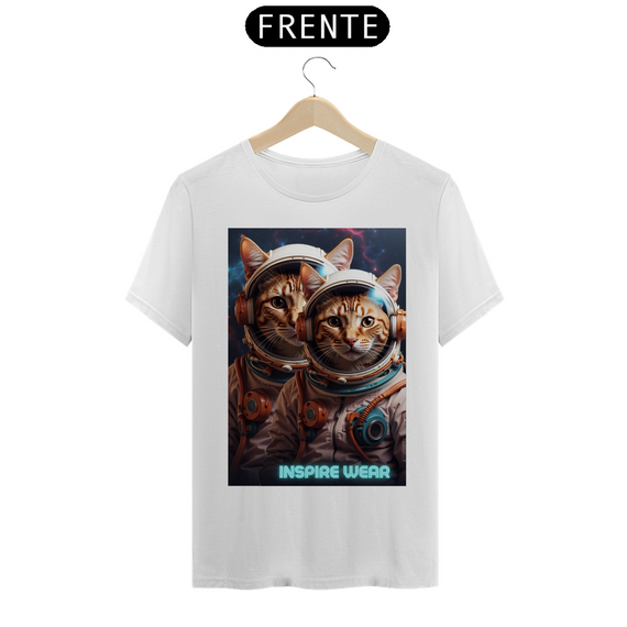 Camiseta Tshirt Gato Astronauta