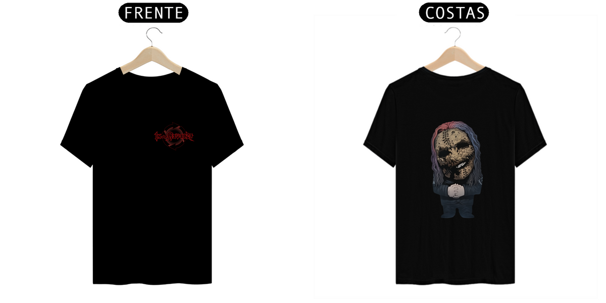 Nome do produto: T-shirt Slipknot Cartoon Personalizada