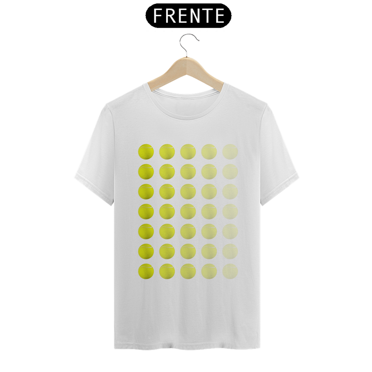 Nome do produto: Camiseta Bola de Tênis Degradê