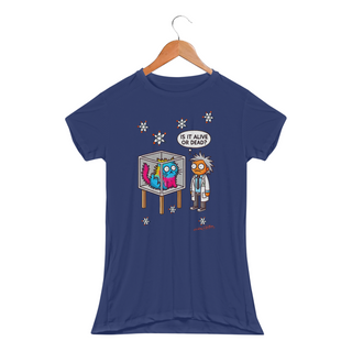 Nome do produtoCamiseta Modelo Baby Long Sport Dry UV Schrödinger's Cat: Alive or Dead?