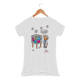 Nome do produtoCamiseta Modelo Baby Long Sport Dry UV Schrödinger's Cat: Alive or Dead?