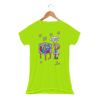 Nome do produtoCamiseta Modelo Baby Long Sport Dry UV Schrödinger's Cat: Alive or Dead?