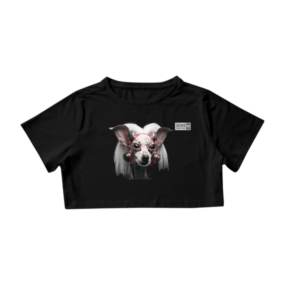 Camisa Cropped Cachorro Crested