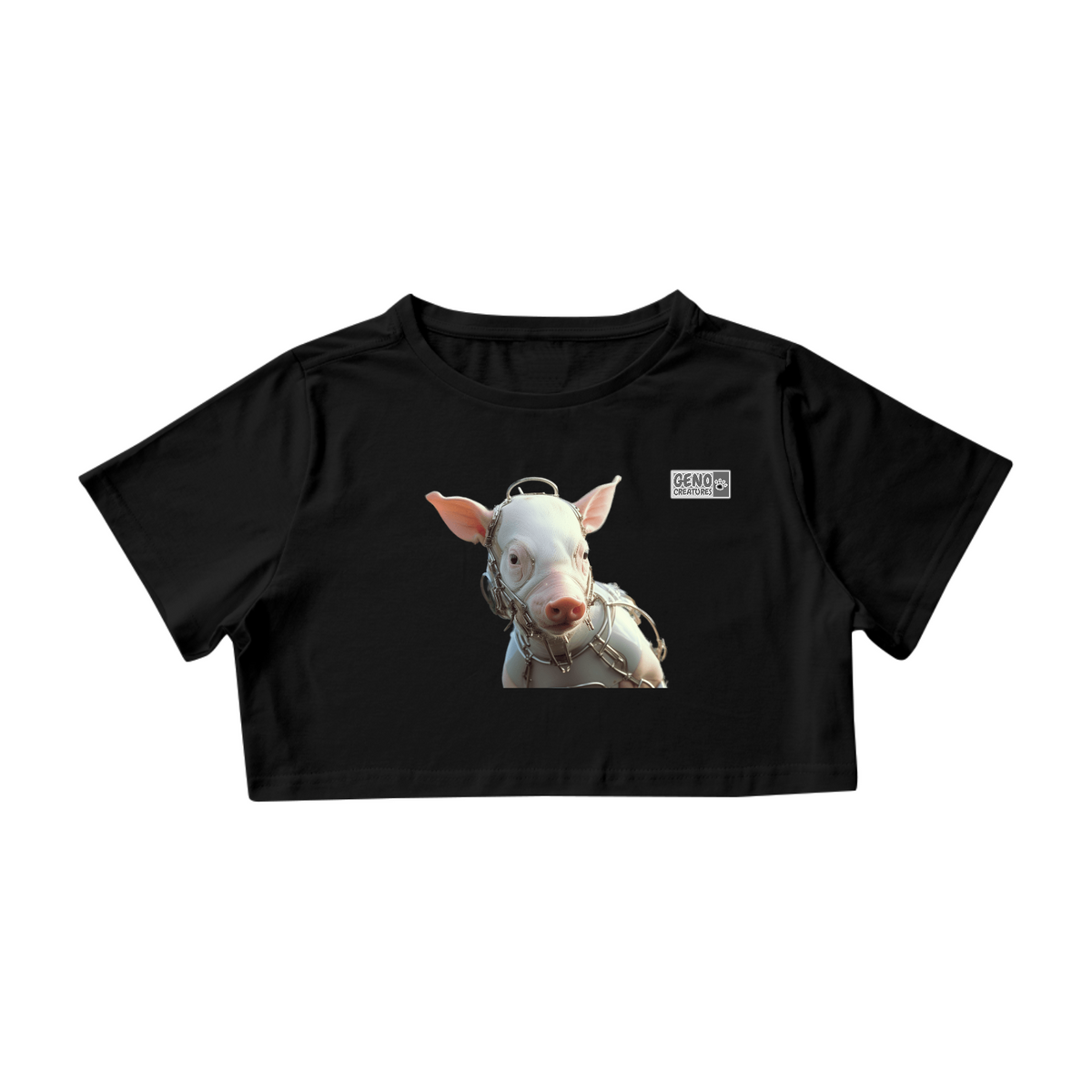 Nome do produto: Camisa Cropped - Pig