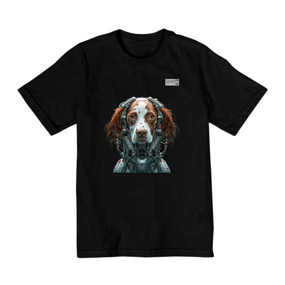 Camisa Infantil (10 a 14) - Cachorro Brittany