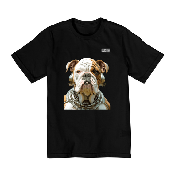 Camisa Infantil (10 a 14) - Cachorro Bulldog