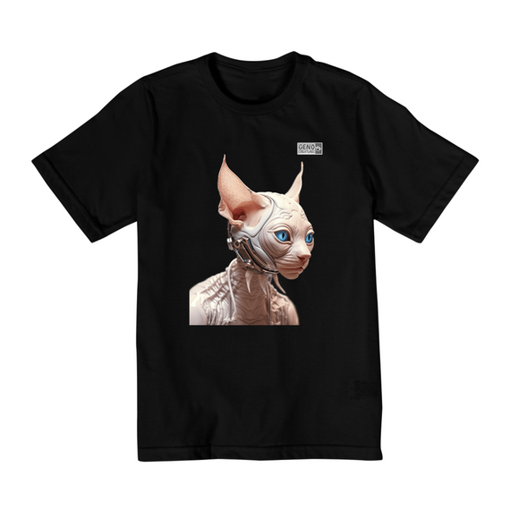 Camisa Quality Infantil (2 a 8) - Gato Sphynx