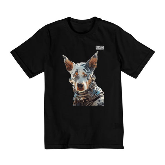 Camisa Infantil (10 a 14) - Cachorro Australian Cattle